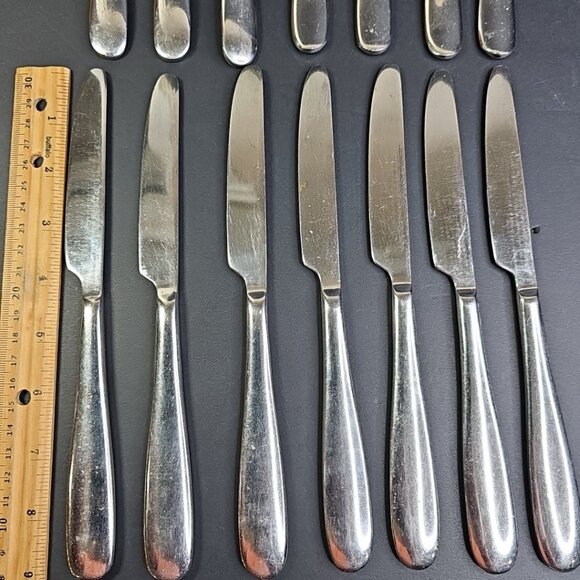 29pcs Paderno Flatware 18/10 Forks Knives Spoons Stainless Steel Cutlery - Picture 10 of 11